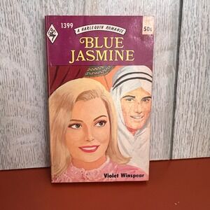 Blue Jasmine Violet Winspear‎ Harlequin Romance 1399 Vintage 1970 Paperback Book